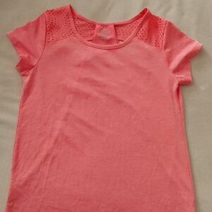C9 by Champion girls athletic shirt, pink-peach color, pretty details, XL 14-16